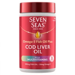 Seven Seas Omega-3 Fish Oil Plus Cod Liver 90 Capsules