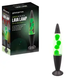 Global Gizmos Lava Lamp Rocket Green/Clear/Black