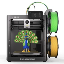 FLASHFORGE AD5X Mehrfarbiger 3D-Drucker, 600 mm/s Hochgeschwindigkeit, 300°C Extruder, Druckgröße 220x220x220mm