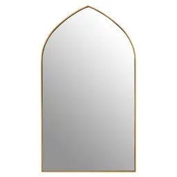 Interiors by Premier Wall Mirror Matera Arched Gold 41x72cm