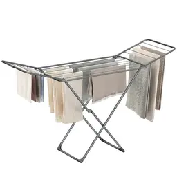 SONGMICS Clothes Drying Rack, 182×100×50cm, Grey