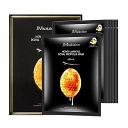 Water Luminous Honey Masques Visage Raffermissants, Éclaircissants, Réparateurs et Hydratants, Lot de 10