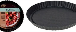 Moule de Cuisson Rond pour Gâteau Pain et Tarte 28 x 3,5 cm