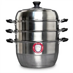 Laotesi Hochwertiger Edelstahl-Dampfgarer 3-lagig Ø30cm