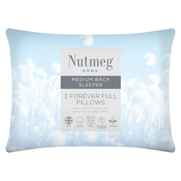 Morrisons Nutmeg Home Pillows Forever Full Medium 2pk