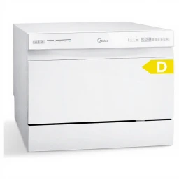 Midea Mini-Geschirrspüler 6 Gedecke, 6+1 Programme, IOT-Steuerung, Startverzögerung, Extra-Trocknungsfunktion, idealer Tischgeschirrspüler für kleine Wohnungen, NEUES Modell 2024 [Energieeffizienzklasse D]