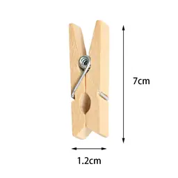 Ideal Home Bamboo Clothespins Jumbo 24CT