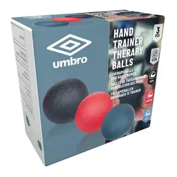 Umbro Handtrainer Massageball - Professioneller Triggerpunkt Lacrosse - Set aus 3