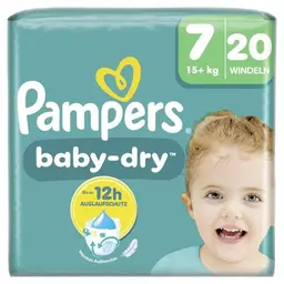Pampers Baby Dry Size 7 Extra Large 15+kg Single Pack 20 Pcs