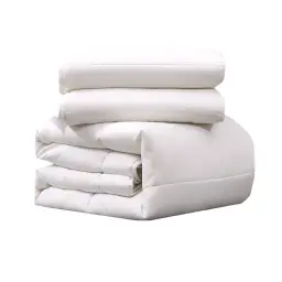 J.Zao Dubbel-laagse Quilt voor Alle Seizoenen - Lichtgewicht Vezelvulling, 200*200 cm Ideaal voor Airconditioned Kamers, Comfort het Hele Jaar Door, Thuis en Studentenhuis