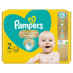 Pampers New Baby Premium Protection Nappies Size 2 31 Pack