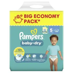 Pampers Baby Dry Größe 5 Junior 11-16 kg Großpackung 54 Stück