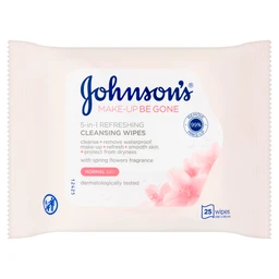 Johnson's Make-Up Be Gone 5-in-1 Erfrischende Reinigungstücher 25 Tücher