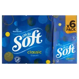Morrisons Facial Tissues Pocket Pack 6 pack