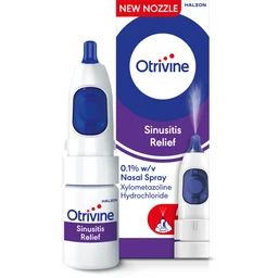 Otrivine Sinusitis Relief Nasal Spray 0.1 Percent - 10 ml