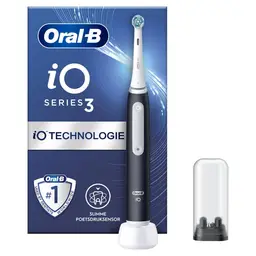 ORAL-B iO 3N - Elektrische Zahnbürste - Schwarz Intelligenter Drucksensor 3 Reinigungsmodi