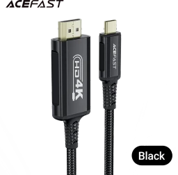 ACEFAST C1-10 Video Cable - USB-C to 4K HDMI - 1.8M - Black