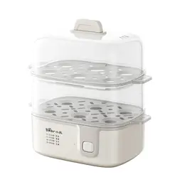 Bear Coming Caddy à vapeur carré compact pour œufs, grande capacité, cuisson long et vapeur à œufs entiers, système de sécurité anti-surchauffe