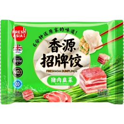 FRESHASIA Pork & Chive Dumplings 400g/pack 香源猪肉韭菜水饺 400g/袋