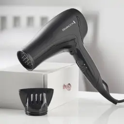 Remington Power Dry 2000 - Black, Adjustable Settings, Ceramic Plates, Ionic, Travel Friendly - D3010