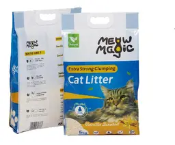 Meowmagic Plantaardig Tofu Kattenbakvulling Extra Sterke Klontering Geurcontrole 5kg Gemaakt in het VK