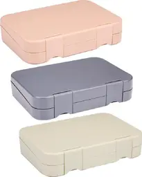 Alpina lunchdoos met verwijderbare compartimenten (verschillende kleuren) 21 x 15 x 4,5 cm