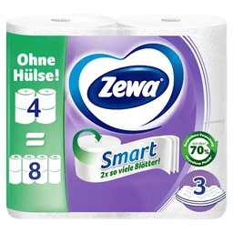 Zewa Toilettenpapier Smart 3-lagig 4 x 300 Blatt