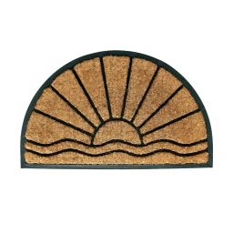 Coco & Coir Doormat Sunrise Natural/Black