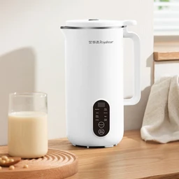 Royalstar Mini machine à lait de soja 450 ml 500 W Blanc Multifonctionnel Réservation 12 heures Maintien au chaud 6 fonctions