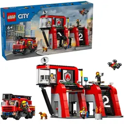 Lego 60414 City Fire Station With Fire Truck