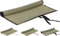 Tapis de Plage en Paille 180 x 60 cm - Idéal Camping & Pique-Nique - 3 Coloris Assortis