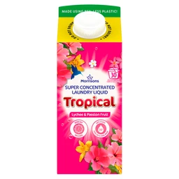 Morrisons Tropical Lychee & Passion Fruit Super Concentrated Laundry Liquid 750ml