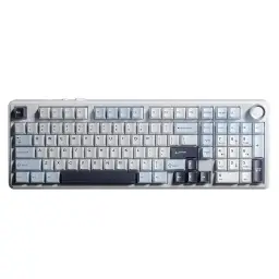 AULA F99 Pro Wireless Mechanical Keyboard - Star Vector Switch - Light Blue/White/Black Purple