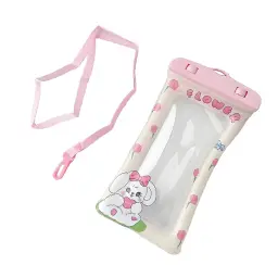 Inflatable Waterproof Phone Bag - Pink