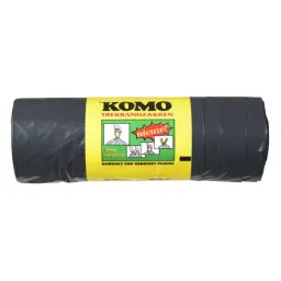 KOMO Vuilniszakken - Trekband 60 liter - 15 stuks