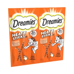 DREAMIE Meaty Sticks Adult Cat Treats with Tasty Chicken 30g