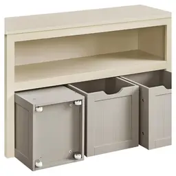 VASAGLE Kinderregal, Spielzeugaufbewahrung für Kinder, Spielzeugschrank, Aufbewahrungsbox mit Rollen, LHS380C02