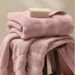 J.Zao 1pc - Katoenen Badhanddoek Klasse A Extra Dik & Absorberend voor Katoen 400 g Roze Mannen & Vrouwen