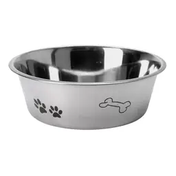 Edelstahl Futternapf für Haustiere (24 cm Durchmesser)