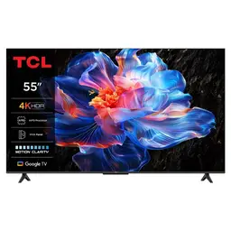 TCL 55P61K - Smart TV 55 pouces 4K LED UHD - HDR10 | Google TV | HDMI 2.1 | Commande vocale