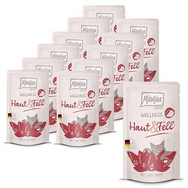 MjAMjAM Wellness - Peau & Pelage - Bœuf - Lot de 12 x 125 g