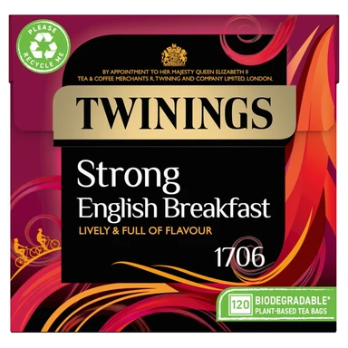 Twinings English Strong Breakfast 120 Tea Bags 375g