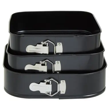 Maison by Premier Set Of Three Non Stick Square Cake Tins