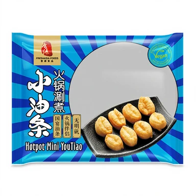 Freshasia Bâtonnets de Pâte Frits Format Mini pour Hot Pot Shabu Shabu 225 g