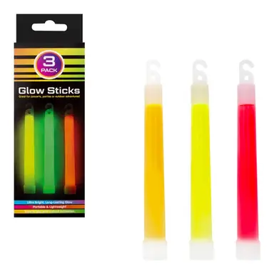 Glow Sticks Hanging Multicolour, Pack of 3