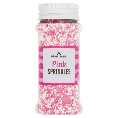 Morrisons Pink Sprinkle Mix 80g
