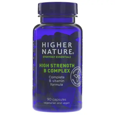 Higher Nature - High Strength B Complex - Complete B Vitamin Formula - 90 CAPS