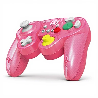 HORI Nintendo Switch Battle Pad (Peach) Controller in GameCube Style