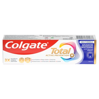 Colgate Total Active Prevention + Advanced Teeth Whitening Toothpaste 75ml