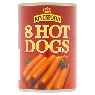 Kingsfood 8 Hot Dogs 400g